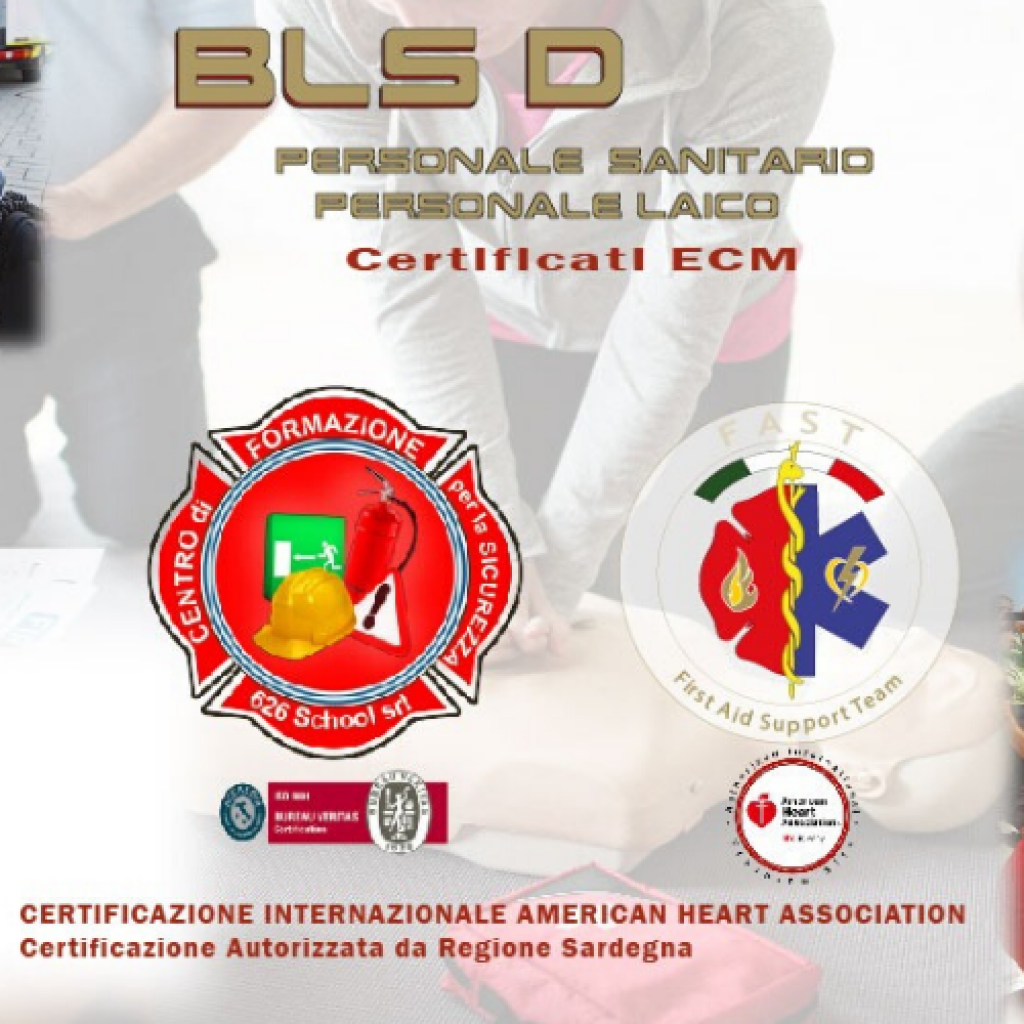 Corso BLSD per laici ( rivolto a tutti ) in Aula e prove pratiche – Attestazioni Abilitanti  – Per informazioni su Date e Location di svolgimento Numero Verde 800-089590