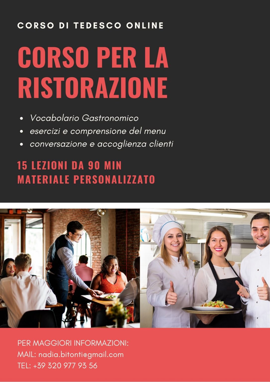 Corso online settore Ristorazione